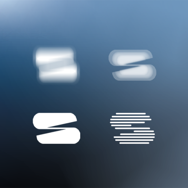 Anders brand wordmark in white placed on top of an image of a modern interior design.