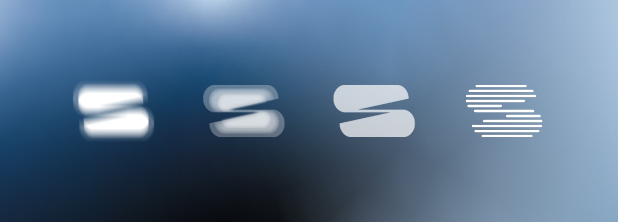 Anders brand wordmark in white placed on top of an image of a modern interior design.